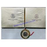 United States Mint Ornaments 1998, 1999, & 1996