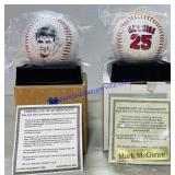Babe Ruth & Mark McGwire Commemorative Baseballs