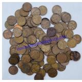 100 1945 Wheat Pennies