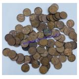 100 1945 Wheat Pennies