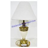 Metal Base & Cloth Shade Lamp 30"