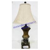 Resin Base & Cloth Shade Lamp 30" Tall