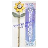 2 Wooden Outdoor Welcome Signs