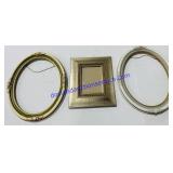 2 Oval Hanging Frames 10x13" & Standing Frame 5x7"