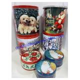 7 Christmas Tins