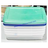 5 28 Qt Totes w/ Lids