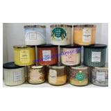 12 Used Three Wick Candles