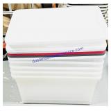 5 54 Qt Totes w/ Lids