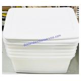5 58 Qt Totes w/ Lids
