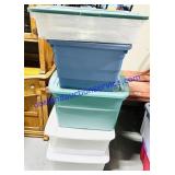 Lot of 5 Mixed Totes w/ Lids