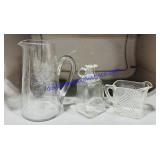 3 Glass Pitchers