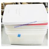 5 58 Qt Totes w/ Lids