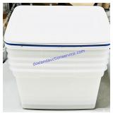5 73 Qt Totes w/ Lids