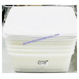 5 54 Qt Totes w/ Lids