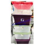 5 Mixed 30 Gallon Totes w/ Lids