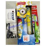 Colgate Toothbrushes  & Crest Charcoal Toothpaste