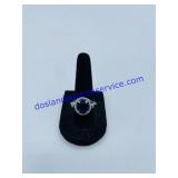 925 Stamped Jeweled Ring Size 7