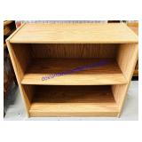 3 Tier Pressboard & Vinyl Bookshelf