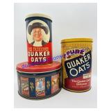 Vintage Quaker Oats Tins