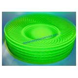 Uranium Glass 5 Pc Salad Plate Set