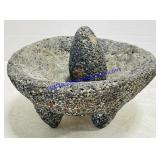 Volcanic Rock Mortar and Pestle