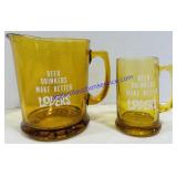 Beer Drinkers Make Better Lovers Pitcher & Mug