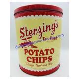 Vintage Sterzing Food Company Potato Chips Tin.