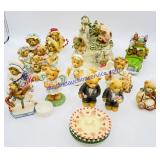 16 Cherished Teddies including a Musical Carousel