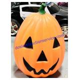 Weighted Light Up Plastic Pumpkin Blow Mold (29")