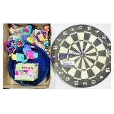 Metal Plate, Toys, Dartboard, Etc