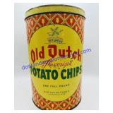 Vintage Old Dutch Potato Chips Tin. Minneapolis.