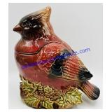 Ceramic Cardinal Cookie Jar