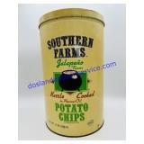Southern Farms. Jalapeï¿½o Potato Chips Tin