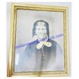 Framed Vintage Photograph (damage)