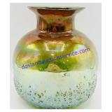 Opalescent Textured Art Glass Vase