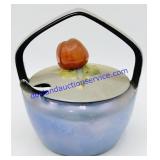 Noritake Lidded Porcelain Sugar Dish w/ Spoon