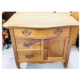 Wooden Dry Sink (19x33x30")