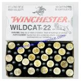 50 Winchester Wildcat .22 HV Cartridges