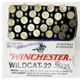 50 Winchester Wildcat .22 HV Cartridges