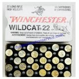 50 Winchester Wildcat .22 HV Cartridges
