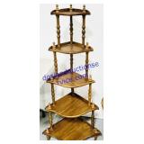 Wooden Corner Shelving 50x16x16" (Missing Side)