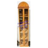 Glass Door Porcelain Knob Thin Display Cabinet
