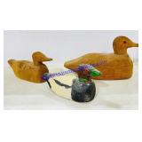 Hand Carved Wooden Duck Decoys