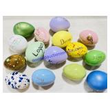 15 Ceramic Decorative Eggs