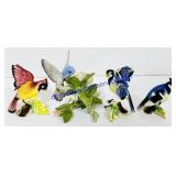 4 Porcelain Bird Figures