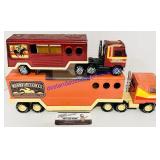 2 Buddy L Toy Semi Trucks