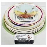 10 Ceramic Horse Decorated Dishes