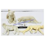 4 Resin Animal Figures