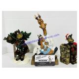 3 Resin Horse Figures