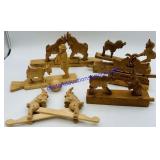 Vintage Hand Carved Wooden Figurines/Toys